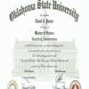 Buy college degree from The Oklahoma State University