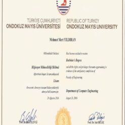 Buy college degree from the Ondokuz Mayis Üniversitesi