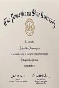 Buy college degree from The  Penn State University