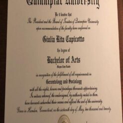 Buy college degree from The Quinnipiac University