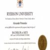 Buy college degree from the Ryerson University