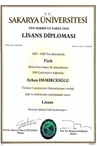 Buy college degree from the Sakarya Üniversitesi