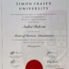 Buy college degree from the Simon Fraser University