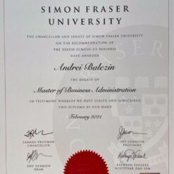 Buy college degree from the Simon Fraser University