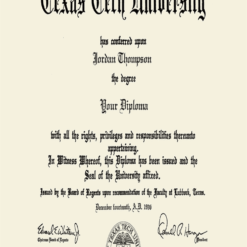 Buy college degree from The Texas Tech University