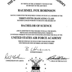 Buy college degree from The United States Air Force Academy