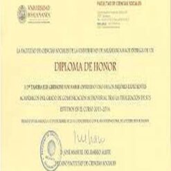 Buy college degree from the  Universidad de Salamanca