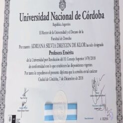 Buy college degree from the Universidad Nacional de Córdoba