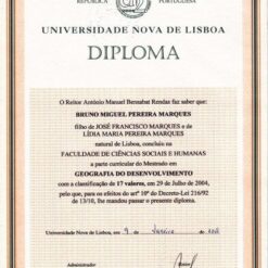 Buy college degree from the Universidade Nova de Lisboa