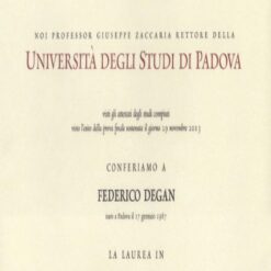 Buy college degree from the Università degli Studi di Padova