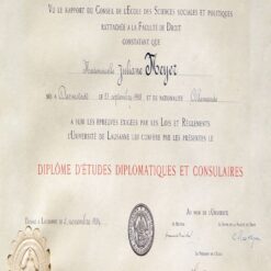 Buy college degree from the Université de Lausanne
