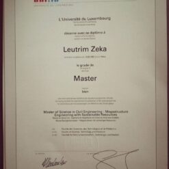 Buy college degree from The Université du Luxembourg