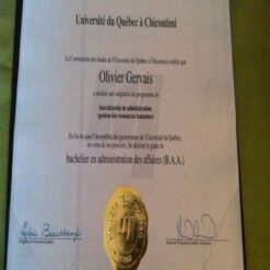 Buy college degree from The Université du Québec à Chicoutimi