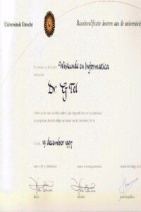 Buy college degree from The Universiteit Utrecht