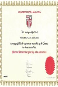 Buy college degree from The Universiti Putra Malaysia