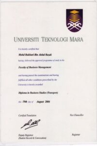 Buy college degree from The Universiti Teknologi MARA