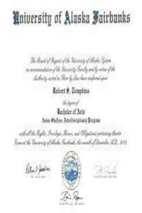 Buy college degree from The University of Alaska Fairbanks