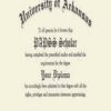 Buy college degree from The University of Arkansas