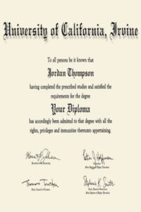 Buy college degree from The University of California, Irvine