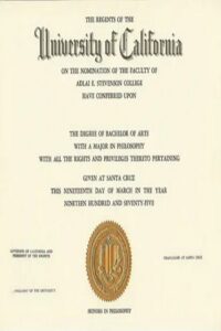 Buy college degree from The University of California, Santa Cruz