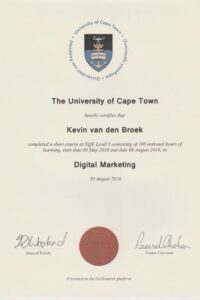 Buy college degree from the University of Cape Town