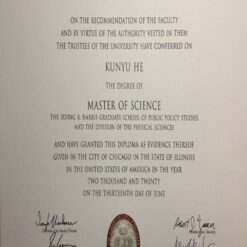 Buy college degree from The University of Chicago