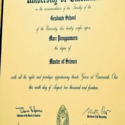 Buy college degree from The University of Cincinnati