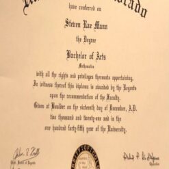 Buy college degree from The University of Colorado Boulder
