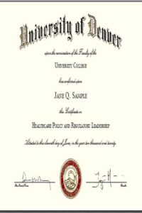 Buy college degree from The University of Denver