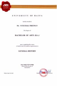 Buy college degree from The University of Haifa