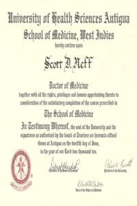 Buy college degree from the University of Health Sciences Antigua