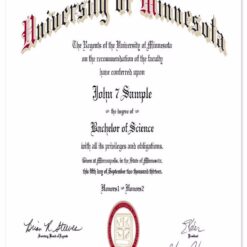 Buy college degree from The University of Minnesota-Twin Cities
