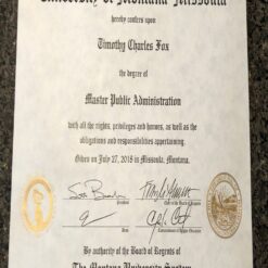 Buy college degree from The University of Montana