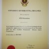 Buy college degree from the University of Moratuwa