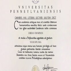 Buy college degree from The University of Pennsylvania
