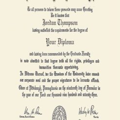 Buy college degree from The University of Pittsburgh