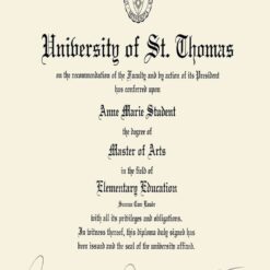 Buy college degree from The University of St. Thomas