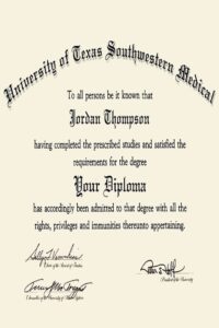 Buy college degree from The  University of Texas Southwestern Medical Center