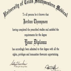 Buy college degree from The  University of Texas Southwestern Medical Center
