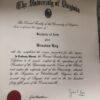 Buy college degree from The University of Virginia