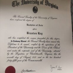 Buy college degree from The University of Virginia