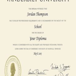 Buy college degree from The Vanderbilt University