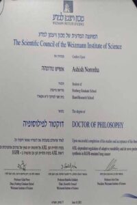 Buy college degree from the Weizmann Institute of Science