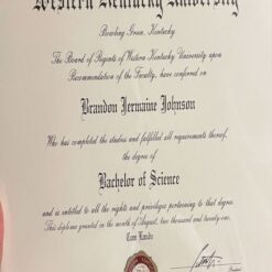 Buy college degree from The Western Kentucky University