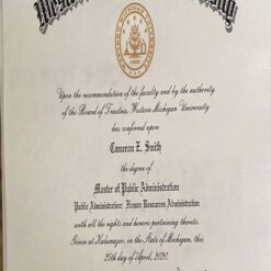 Buy college degree from The Western Michigan University