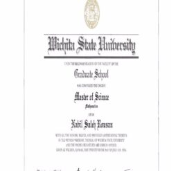 Buy college degree from The Wichita State University