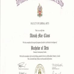 Buy college degree from The Wilfrid Laurier University