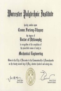 Buy college degree from The Worcester Polytechnic Institute