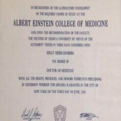 Buy college degree from The Yeshiva University