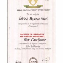 Buy college degree from The Dedan Kimathi University of Technology